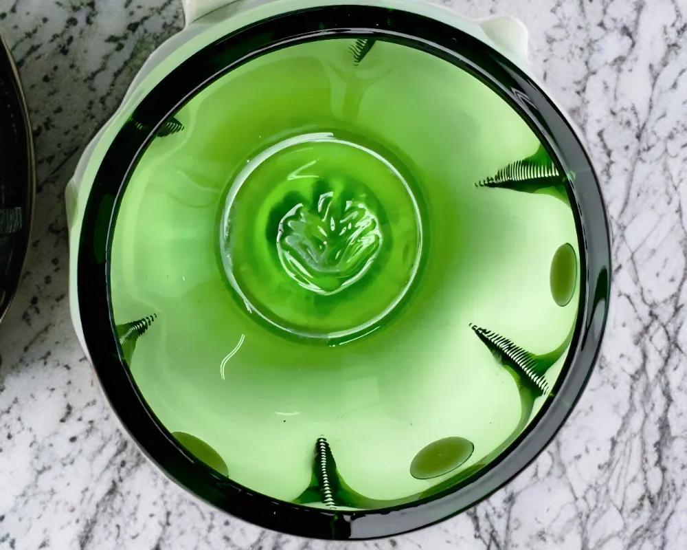 Emerald Green Peyote Copita, Ceramic Shot Glass, Artisan Drinkware, Barware Cup, Gift for Him, Handcrafted