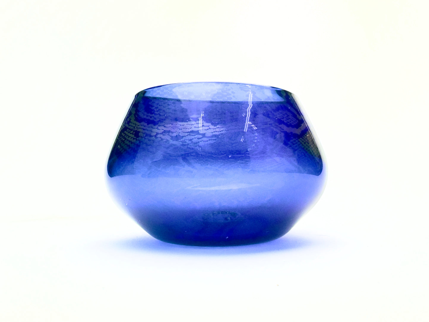 Cobalt Snakeskin Copita, Limited Edition Shooty, Handmade Ceramic Cup, Cobalt Blue Pottery, Unique Gift, Barware