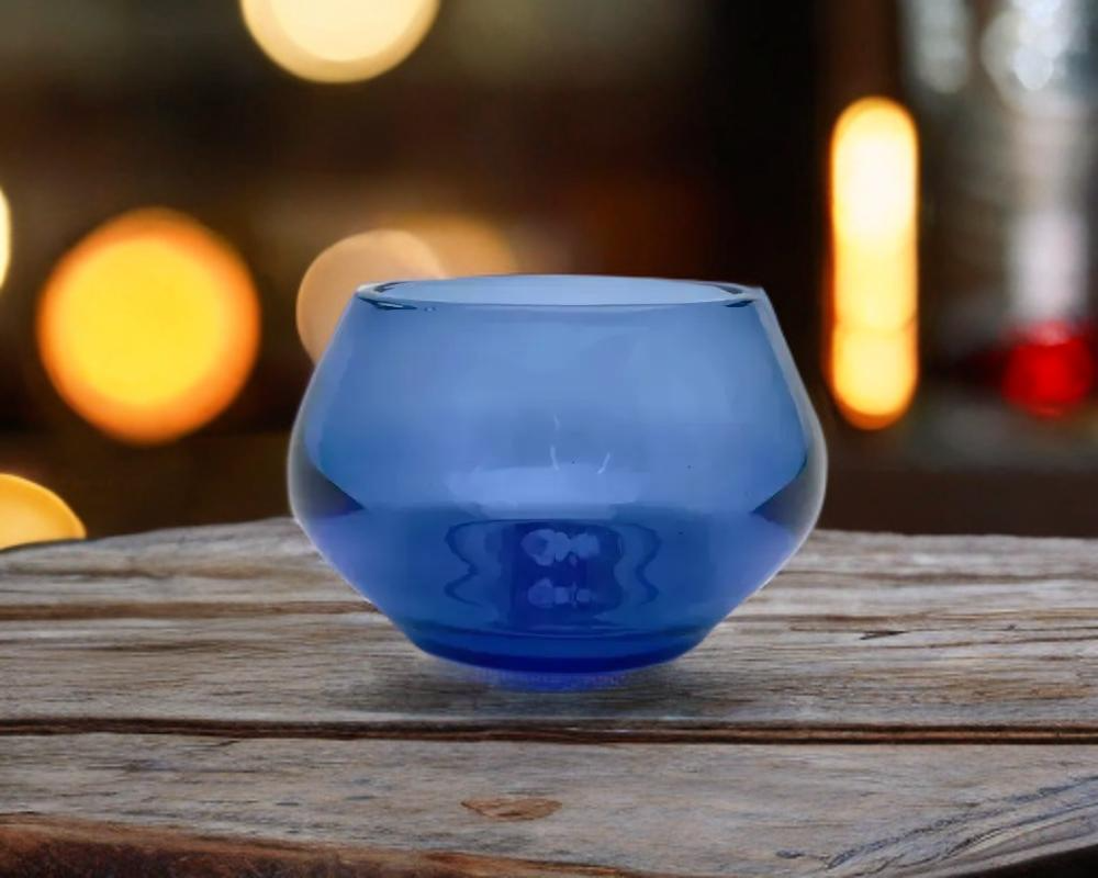 Handcrafted Cobalt Blue Copita, Traditional Mezcal Cup, Ceramic Shot Glass, Tequila Tasting Glass, Gift for Him