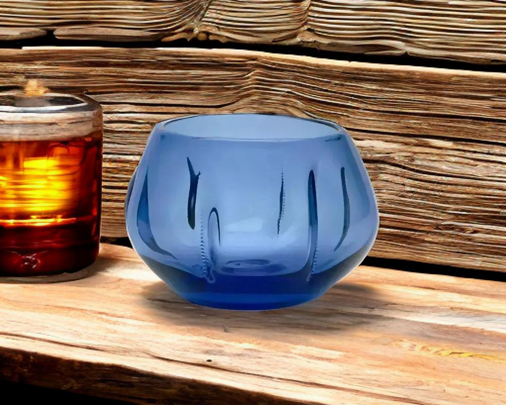 Authentic "Peyote" Copita, Cobalt Blue Ceramic, Mexican Shot Cup, Handmade Drinkware, Gift for Entertainers