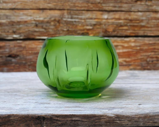 Emerald Green Peyote Copita, Ceramic Shot Glass, Artisan Drinkware, Barware Cup, Gift for Him, Handcrafted